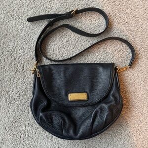 Marc Jacobs Black Leather Crossbody Bag